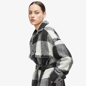 ANINE Bing Maeve Buffalo Check Jacket XXS